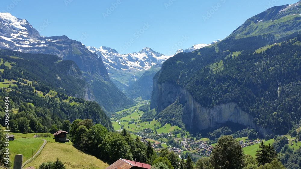 Beautiful scenery in summer time at Switzerland. Beautiful scenery in summer time at Switzerland.