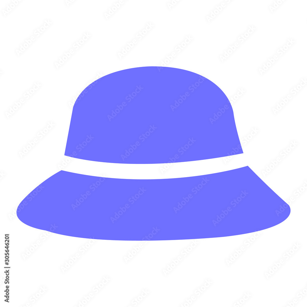A Cute Mauve Womens Hat with A White Band A Cute Mauve Womens Hat with A White Band
