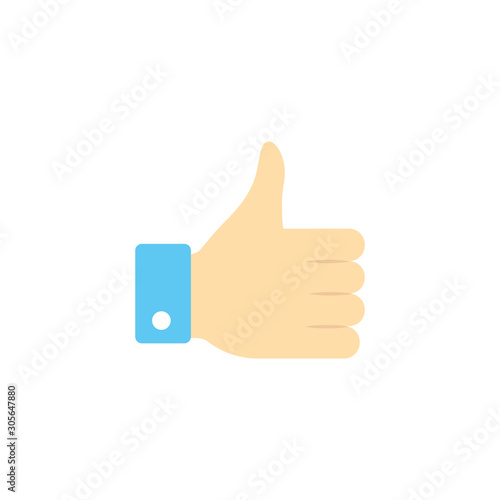 vote hand accept flat style icon