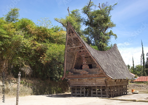 the national wooden house of the people of a bataka