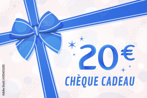 Chèque cadeau 20 euros - Carte Cadeau - Bon d'achat