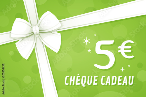 Chèque cadeau 5 euros - Carte Cadeau - Bon d'achat