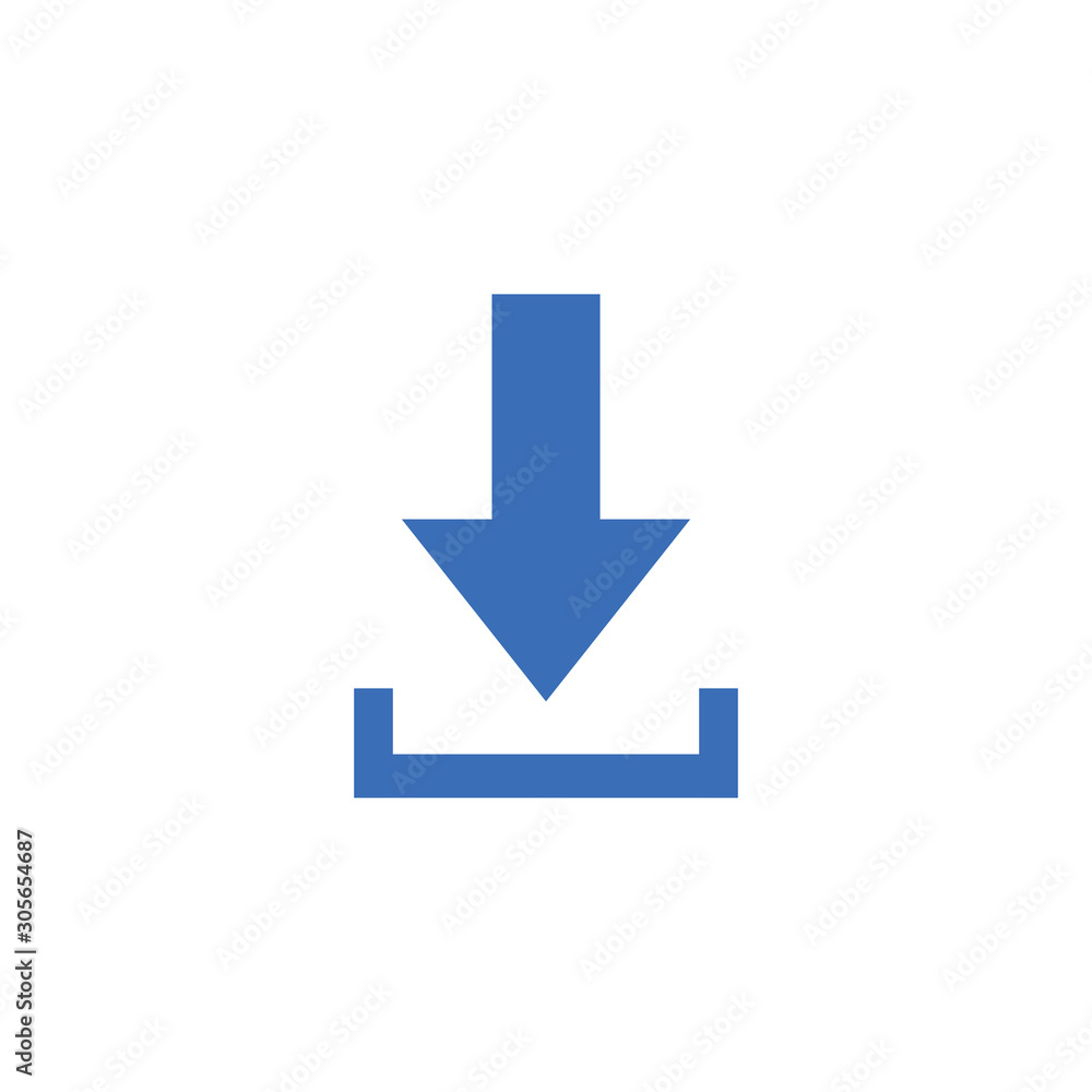 social media arrow down flat style icon social media arrow down flat style icon