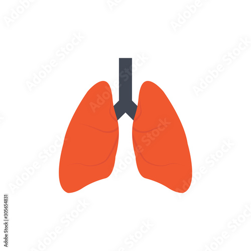 Lungs Vector Flat Icon