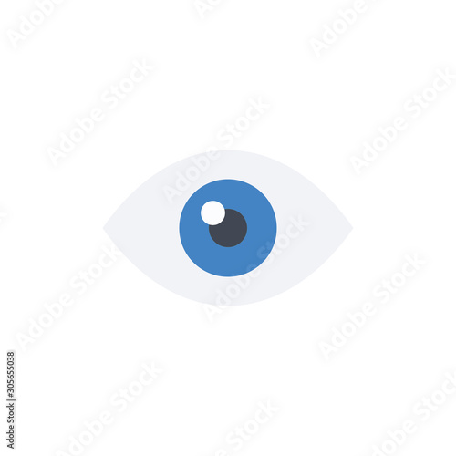 Eye Vector Flat Icon