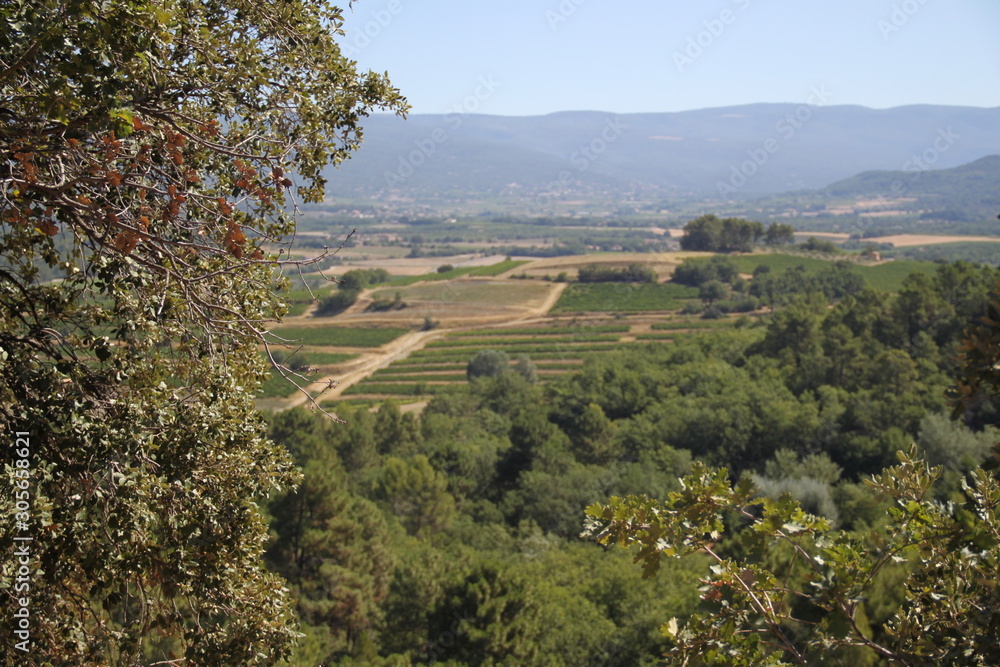 Provencal mediterranean sunny paradise landscape
