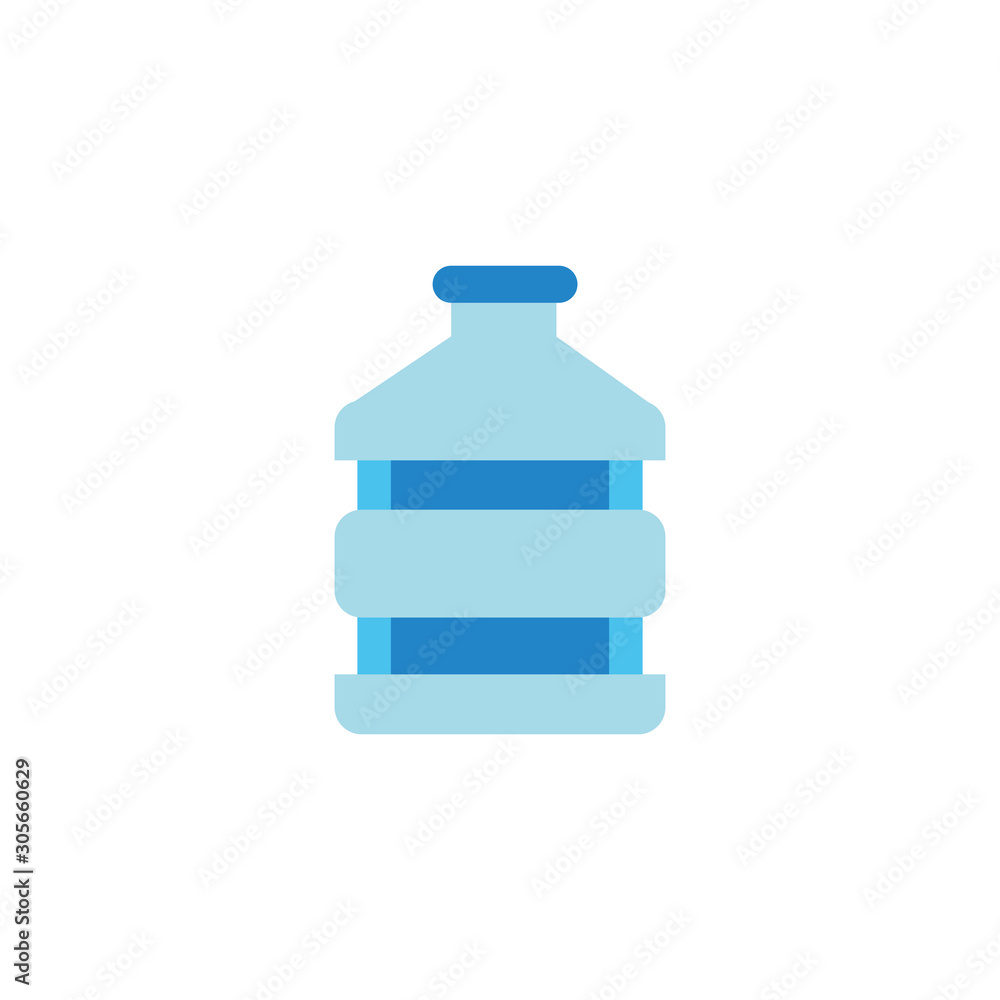 water bottle flat style icon