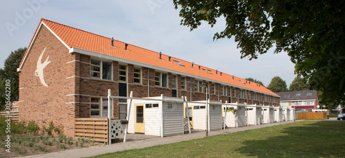 Biddinghuizen. Dutch architecture Netherlands. Housing. Renovation. Residential area. photo