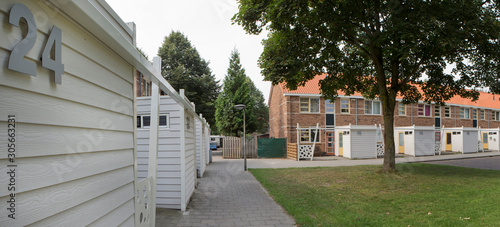 Biddinghuizen. Dutch architecture Netherlands. Housing. Renovation. Residential area. photo