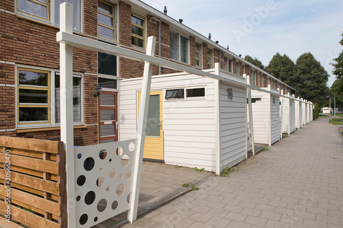Biddinghuizen. Dutch architecture Netherlands. Housing. Renovation. Residential area. photo