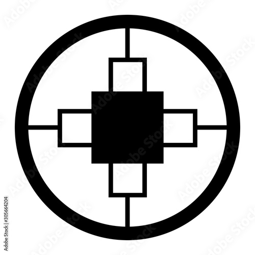 Adinkra Dame-Dame symbol of strategy photo