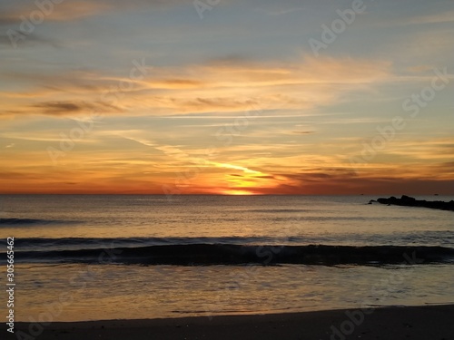 sunset on beach