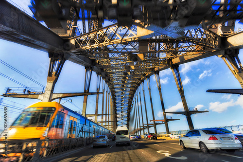 HWY Sy Harbour Bridge Train photo