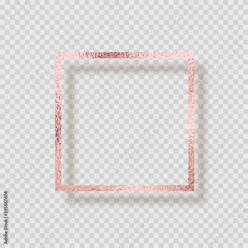 transparent golden pink frame shadow1