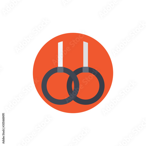 Gymnastic Rings Vector Icon