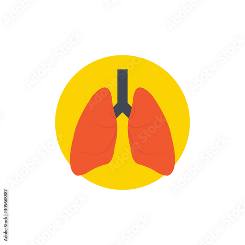 Lungs Vector Icon