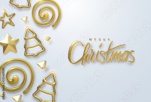 Merry Christmas. Vector holiday illustration