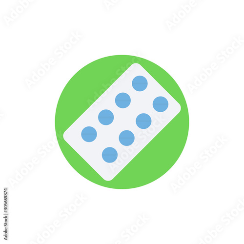 Pills Strip Vector Icon