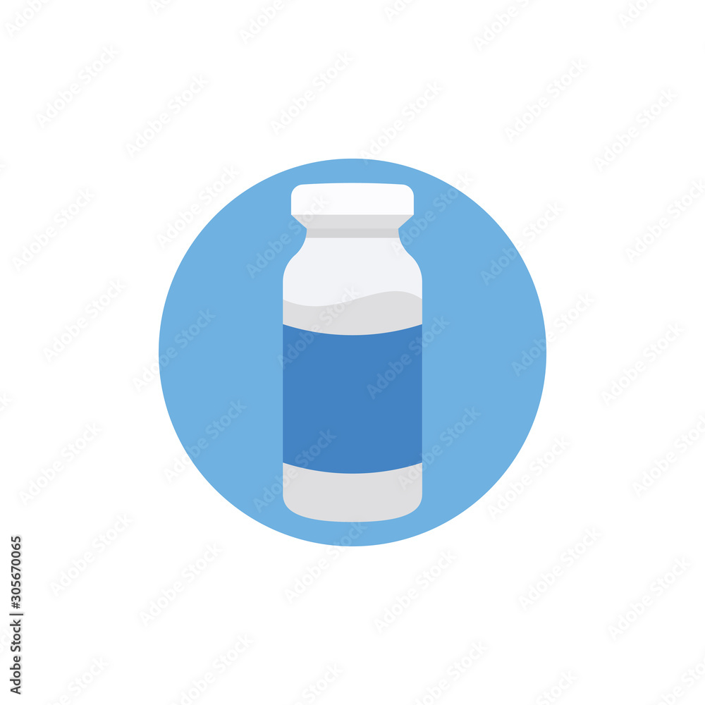 Injection Vial Vector Icon Injection Vial Vector Icon