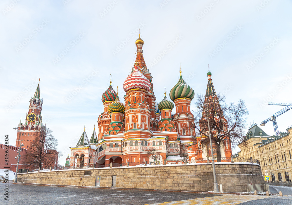 St. Basil's Cathedral in Moscow, Moscow city, Russia