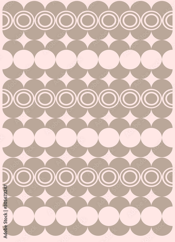 geometric pattern with circles and triangles, vector illustration