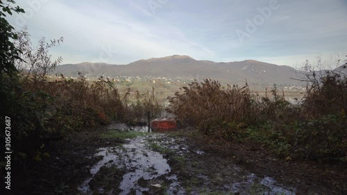 Lake Alserio after a week of autumn rain photo