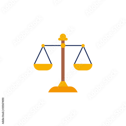 balance vote flat style icon