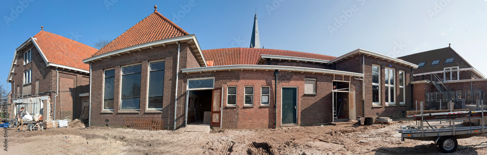 Panorama. Restauration of the Bovenmeester Steenwijk. Netherlands