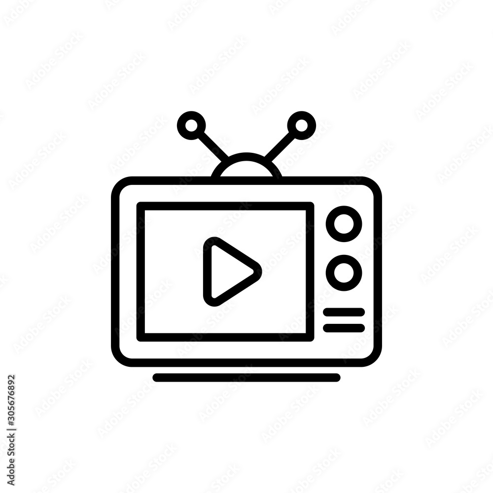 TV Vector Line Icons of Network and Communication. Pixel perfect. TV Vector Line Icons of Network and Communication. Pixel perfect.