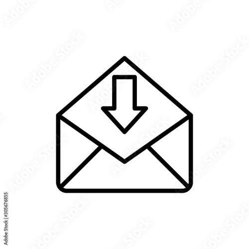 Free Download Inbox Vector Line Icons of Network and Communication. Pixel perfect. - GFXLoad