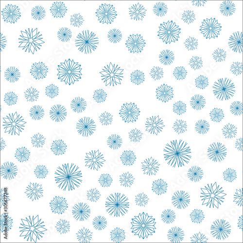 Beautiful and original snowflakes of medium and small size