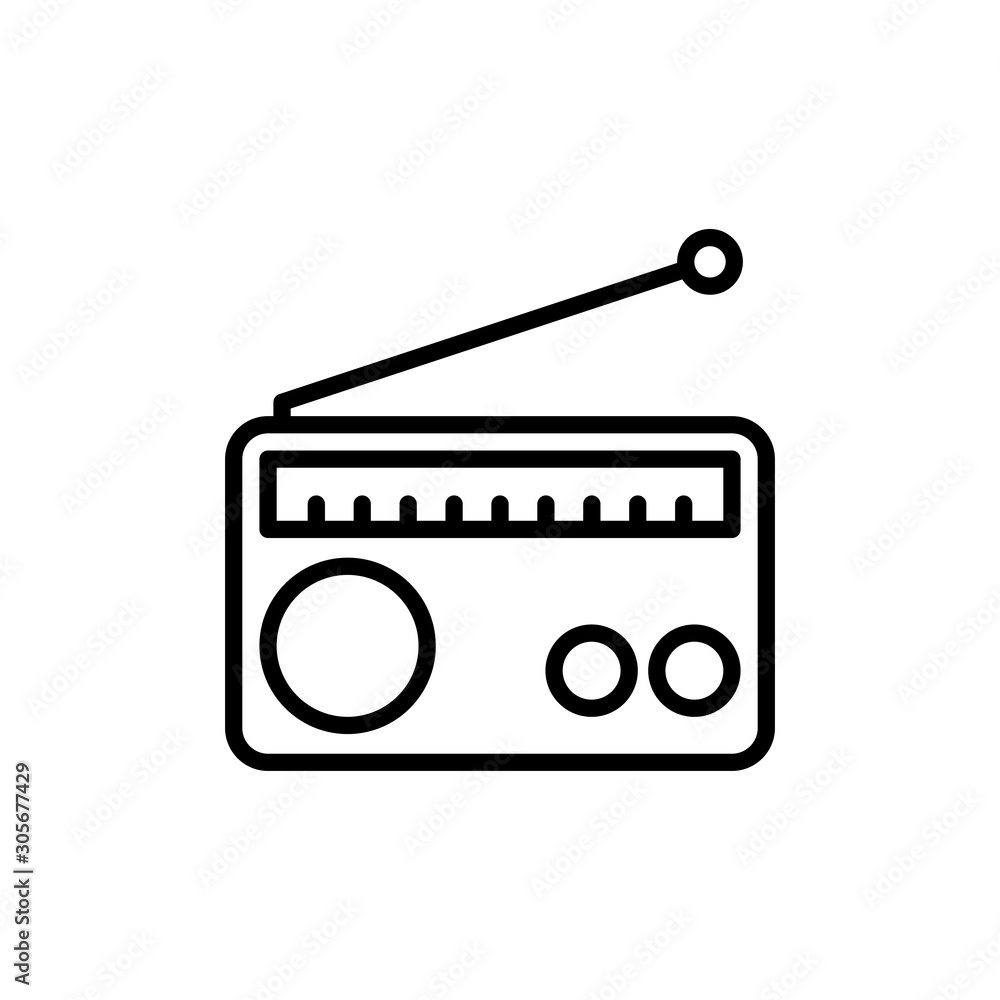 Radio Vector Line Icons of Network and Communication. Pixel perfect. Radio Vector Line Icons of Network and Communication. Pixel perfect.