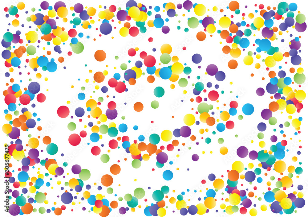 Festive color round confetti background. Abstract frame confetti texture for holiday, postcard, poster, website, carnivals, birthday and children's parties. Cover confetti mock-up. Wedding card layout Festive color round confetti background. Abstract frame confetti texture for holiday, postcard, poster, website, carnivals, birthday and children's parties. Cover confetti mock-up. Wedding card layout