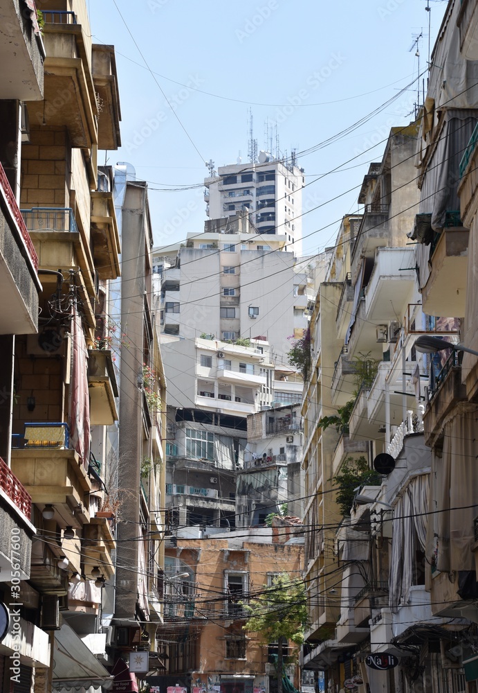 Mar Mikhael Neighborhood Street Portrait, Beirut, Lebanon