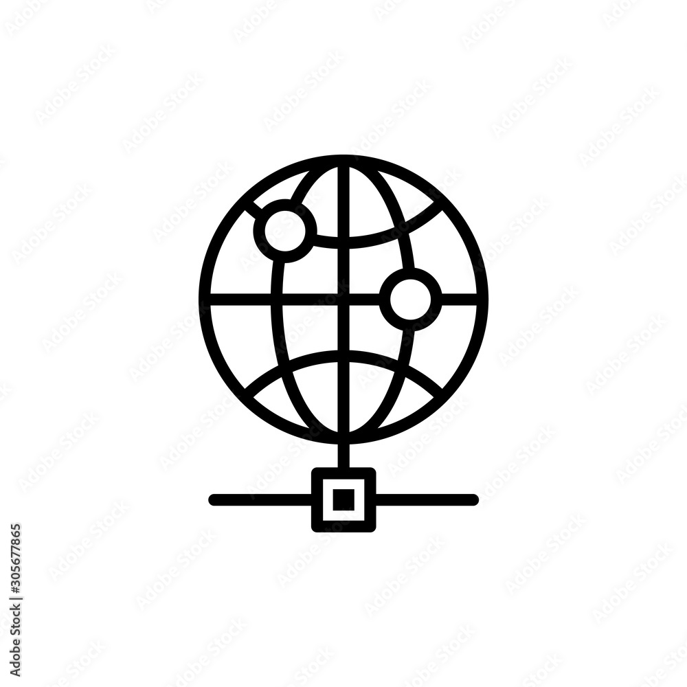 Internet Server Vector Line Icons of Network and Communication. Pixel perfect. Internet Server Vector Line Icons of Network and Communication. Pixel perfect.