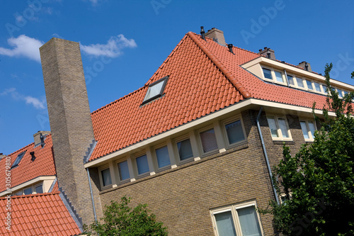 Renovations. Modern Dutch architecture. Houses. Residential housing. Netherlands. Style Amsterdam School.