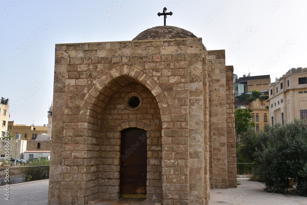 Al Nourieh Lady of Light Shrine, Front View, Beirut, Lebanon