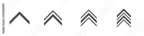 Swipe up icons. Arrow icons, Vector illustration