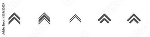 Swipe up icons. Arrow icons, Vector illustration