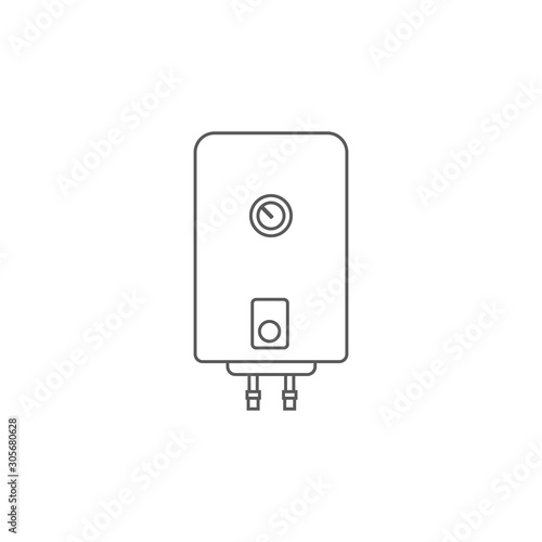 Boiler Line Icon On white Background 