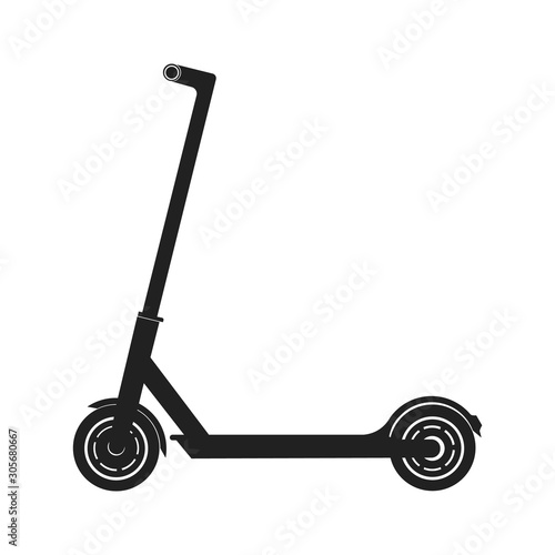 Electric Scooter Icon isolated on white background. Illustration Vector