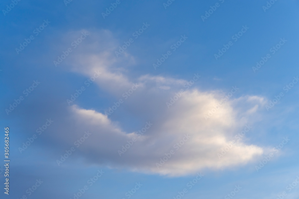 white cloud in a blue sky