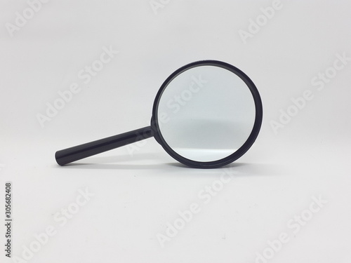 Clean Blank Stylish Sun Glass Magnifier for Zooming Stuff and Help Reading Text Book or Find Things in White Isolated Background