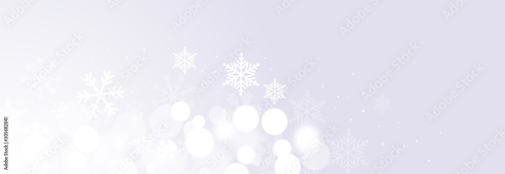sfondo, elegante, argentato, natale, fiocchi di neve	