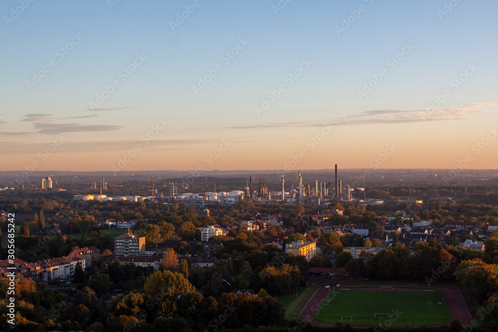 Fototapeta premium Industrielandschaften Stadtbilder Ruhrgebiet