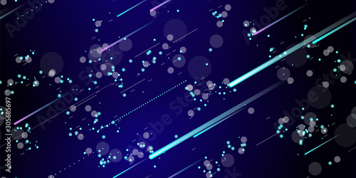 Fast Effect. Motion Neon. Seamless Pattern. Glitch