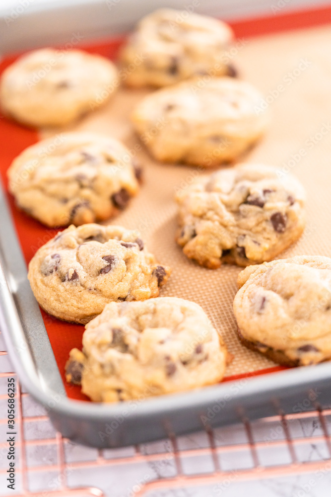 Baking cookies Baking cookies