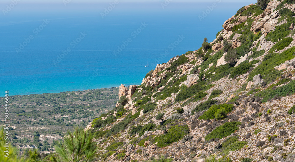 Küstenlandschaft im Süden von der Insel Kos Griechenland