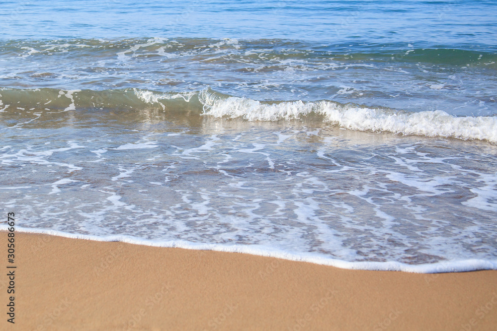 Beautiful tropical beach and sea in paradise place.