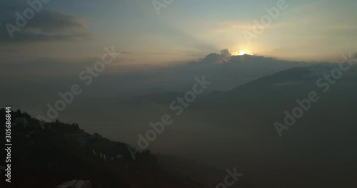 Wallpaper Mural Aerial shot of Hehuanshan with cloudsea at dawn, Taroko National Park, Taiwan Torontodigital.ca